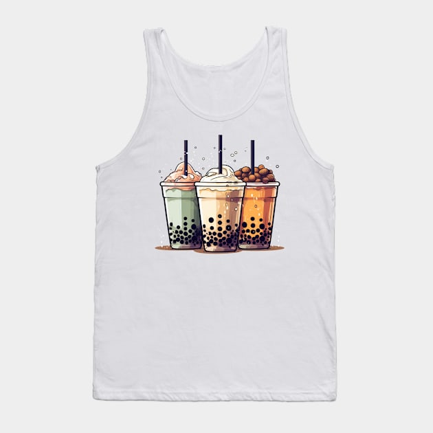 Life is short, drink the boba Tank Top by Pixel Poetry